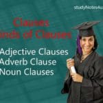 Clauses & Types or Kinds of clauses
